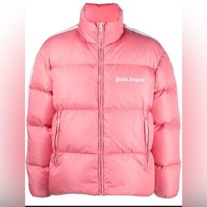 PALM ANGELS Pink Classic Track Down Jacket Size L $1155